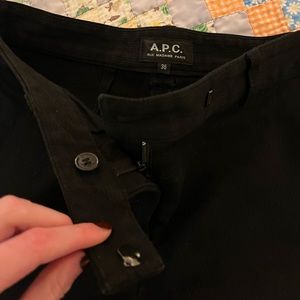 A.P.C size 36 black pants